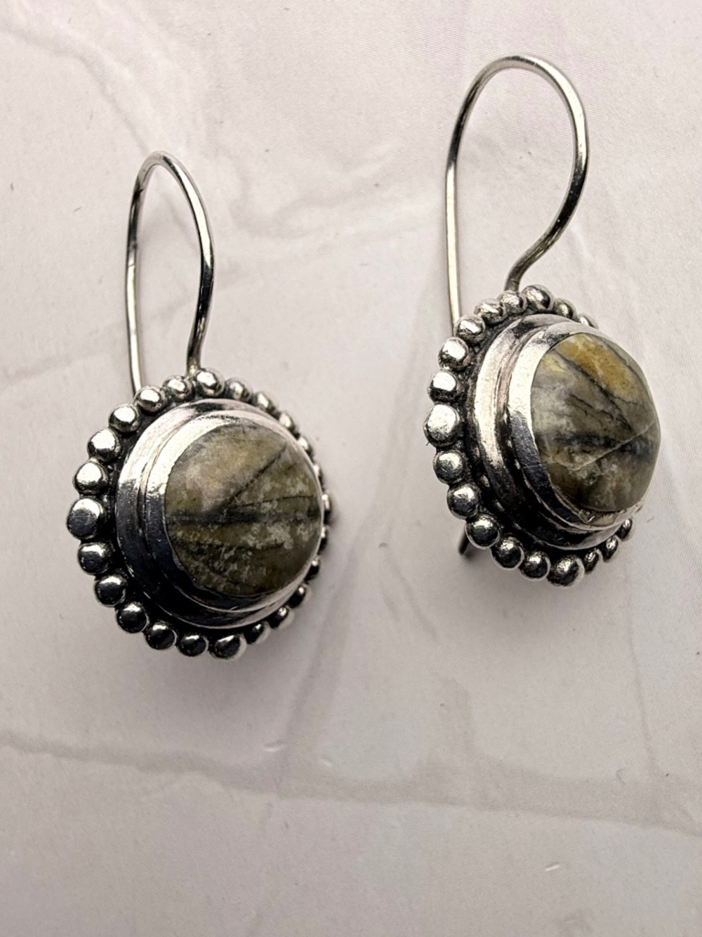 Vintage Sterling Silver Earrings - Picture 2 of 8